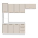 Ver imagem 4 de Cozinha Compacta 250096 4 Peças Amara Branco Creme Politorno Móveis