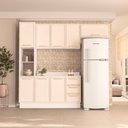 Ver imagem 1 de Cozinha Compacta 250096 4 Peças Amara Branco Creme Politorno Móveis