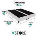 Ver imagem 3 de Cama Box King Branco V-store 193x203x44
