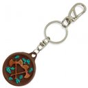 Ver imagem 3 de Chaveiro Xangô Marrom em Resina 13 cm