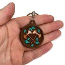 Ver imagem 4 de Chaveiro Xangô Marrom em Resina 13 cm