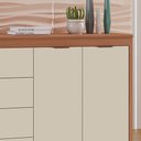 Ver imagem 4 de Cômoda Tuboarte Valentina New 2 Portas 4 Gavetas Pés Inclusos