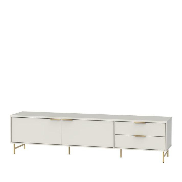 Rack Yves 220 cm - Off White Fosco c/ Dourado - 3