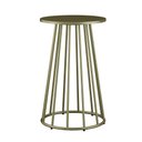 Ver imagem 1 de Base Cone Aço Carbono para Tampo Madeira ou Vidro Dourado Light