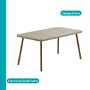 Ver imagem 3 de Conjunto Sala de Jantar 6 Cadeiras Parma Carraro Petra e Rosê