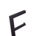Ver imagem 2 de Papeleira Vertical Piso 1 Rolo Porta Papel Higiênico 50cm Banheiro Aço Inox Black Matte