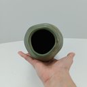 Ver imagem 6 de Vaso Decorativo de Cerâmica Verde 26x13x13cm Enfeite Sala Mesa Estante Aparador