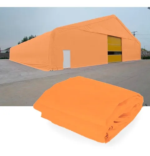 Lona Leve Laranja Encerado Carreteiro 7x10 / 10x7 300 Micras Impermeável com Ilhós - Carga Pesada - 4