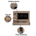 Ver imagem 2 de Estante Home Theater Suspenso Atena Fendi Naturale – Madetec