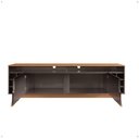 Ver imagem 4 de Rack Sala Estante Tv 60" Bancada Home Wine 2 Portas Nicho Adega Pés Retrô Sala Quarto Pequeno -