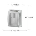 Ver imagem 3 de Kit 8 Arandelas Luminária com Lente Transparente Oval Branco Área Externa Interna Termoplástico L