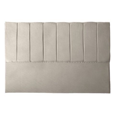 Cabeceira Casal King Estofada para Cama Box Dália Suede Bege