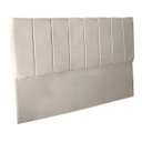 Ver imagem 3 de Cabeceira Casal King Estofada para Cama Box Dália Suede Bege