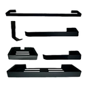 Ver imagem 1 de Kit de Acessórios para Banheiro Lavabo – 6 Peças Design Elegante e Durabilidade - Preto