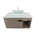 Ver imagem 4 de Gabinete Armário Banheiro 60cm Cuba Quadrada Branca