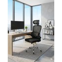 Ver imagem 2 de Cadeira de Escritório Ergonômica com Apoio de Lombar Premium em Tecido