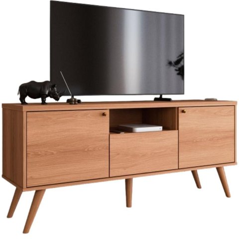 Rack em Mdp 25mm P/ Tv até 70" 1,36m 2 Portas e 1 Gaveta Sevilla