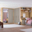 Ver imagem 2 de Módulo de Guarda-Roupa com Espelho 2 Portas 2 Gavetas Elegance Móveis Castro