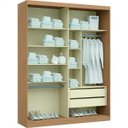 Ver imagem 3 de Módulo de Guarda-Roupa com Espelho 2 Portas 2 Gavetas Elegance Móveis Castro
