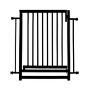 Ver imagem 1 de Portão para Cachorro Pet Criança Preto Grade de Porta Reforçado 80cm