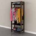 Ver imagem 3 de Módulo para Closet Aberto Az Preto/Nogal