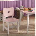 Ver imagem 1 de Cadeira Infantil em Madeira Maciça 29cm x 57,5cm Sofia Rosa/Branco