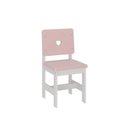 Ver imagem 2 de Cadeira Infantil em Madeira Maciça 29cm x 57,5cm Sofia Rosa/Branco