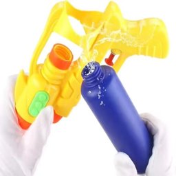 Pistola Lanca Agua Arminha Brinquedo com Reservatorio Infantil Diversao Praia Piscina Jardim Casa Co - 2