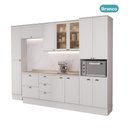 Ver imagem 3 de Armário de Cozinha Completa com Balcão Milla Lucy Vibe Carraro Branco