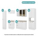 Ver imagem 4 de Armário de Cozinha Completa com Balcão Milla Lucy Vibe Carraro Branco