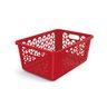 Cesto Organizador M Vermelho Solido De Plástico UZ - 1