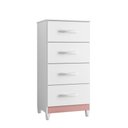 Ver imagem 5 de Quarto Infantil com Guarda Roupa 4 Portas Capela e Cômoda Mobi