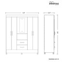 Ver mais imagens de Quarto Infantil com Guarda Roupa 4 Portas Capela e Cômoda Mobi