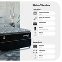 Ver imagem 3 de Cama Box Casal + Colchão Comfort Class Pillow Top 138x188 Preto/suede Preto