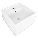 Ver imagem 1 de Cuba de Sobrepor de Cerâmica Quadrada Branca - Eco