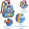 Mochila Escolar de Rodinhas Galinha Pintadinha Personalizavel Infantil - 2