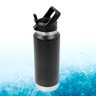 Garrafa Térmica Flip Squeeze Alça Canudo 1000ml Academia Cor:preto - 1