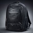 Ver imagem 1 de Mochila Executiva Courino Preto Extra Grande Porta Notebook 7 Compartimentos Luxo Reforçada