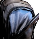 Ver imagem 5 de Mochila Executiva Courino Preto Extra Grande Porta Notebook 7 Compartimentos Luxo Reforçada