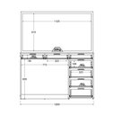 Ver imagem 4 de Penteadeira Ditália 7 Gavetas 2divisórias Br Kit Luz Camarim