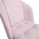 Ver imagem 3 de Poltrona Decorativa Raquel Suede Rosa Bebe - Dominic Decor