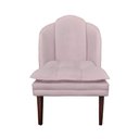 Ver imagem 4 de Poltrona Decorativa Raquel Suede Rosa Bebe - Dominic Decor