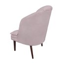 Ver imagem 2 de Poltrona Decorativa Raquel Suede Rosa Bebe - Dominic Decor