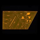 Ver imagem 1 de Régua para Patchwork Caleidoscópio e Estrela de 6 Pontas