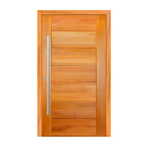 folha de Porta Pivotante De Madeira Maciça  Tauari 2,40x1,12