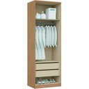 Ver imagem 3 de Módulo de Guarda Roupa 2 Portas 2 Gavetas com Cabideiro Elegance Bege/Angelin