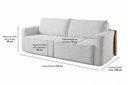 Ver imagem 4 de Sofá-Cama Retrátil Austin 210 cm