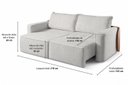 Ver imagem 5 de Sofá-Cama Retrátil Austin 210 cm