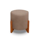 Ver imagem 3 de Banqueta Puff Thor Luxo Madeira Maciça:capuccino