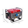 Gerador de Energia Elétrica Motor 110 V A Gasolina Monofásico Capacitador 5 Litros Vermelho - 3